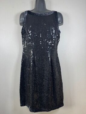 Vintage Oh! Johnny 100%
Silk Black Sequins Bling Disco
Glam Cocktail Party Small